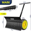 Thumbnail 1 de Masko Schneeschaufel höhenverstellbar 75 cm Schneeschieber ⛄