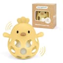 Thumbnail principal de MCGMITT Greifball mit Rassel Beißring Silikon 0-24 Mon- Gelb 📷