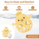 Thumbnail 4 de MCGMITT Greifball mit Rassel Beißring Silikon 0-24 Mon- Gelb 📷