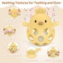 Thumbnail 7 de MCGMITT Greifball mit Rassel Beißring Silikon 0-24 Mon- Gelb 📷