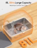 Thumbnail 1 de MeoWant Katzenklo Edelstahl 81 L geschlossene Toilette 📷