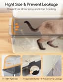 Thumbnail 4 de MeoWant Katzenklo Edelstahl 81 L geschlossene Toilette 📷