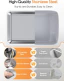 Thumbnail 5 de MeoWant Katzenklo Edelstahl 81 L geschlossene Toilette 📷