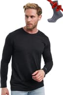 Thumbnail 1 de Merino Unterwäsche Herren 100% Merino Langarmshirt mit Socken ⌚