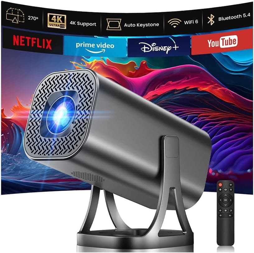 Mini Beamer 4K 22000 Lumen Heimkino Projektor 🎥