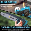 Thumbnail 6 de Mini-Kettensäge 8" 4‑in‑1 Set mit 2×4,0 Ah Akkus 🌲