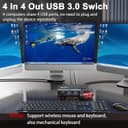 Thumbnail 1 de MLEEDA USB 3.0 Switch 4 PC — USB-KVM Umschalter ⌚