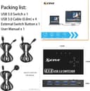 Thumbnail 6 de MLEEDA USB 3.0 Switch 4 PC — USB-KVM Umschalter ⌚