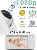 Thumbnail 3 de Momcozy Babyphone 5" 1080p mit Kamera und 5000 mAh Akku 👶