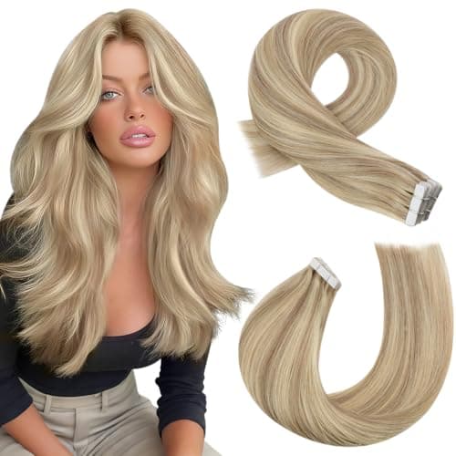 Moresoo Echthaar Extensions Tape Invisivle 35 cm 20 Stück 📎