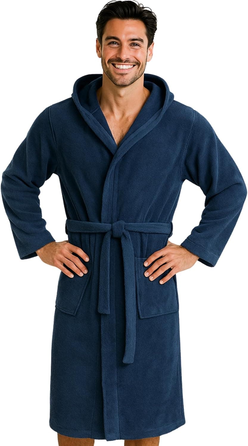 Morgenstern Bademantel Herren Frottee 100% Baumwolle ⛱️