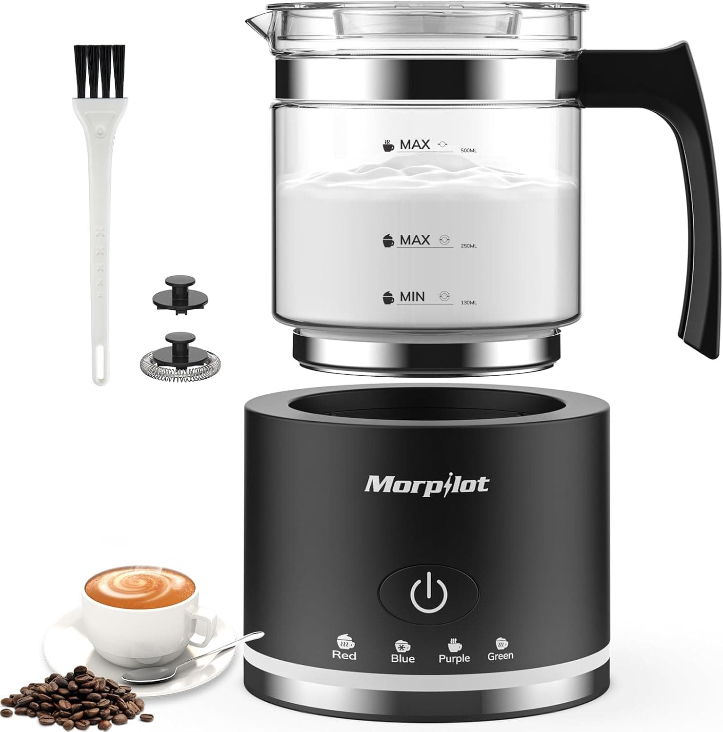 Morpilot Milchaufschäumer 600 W, 130–500 ml 🥛
