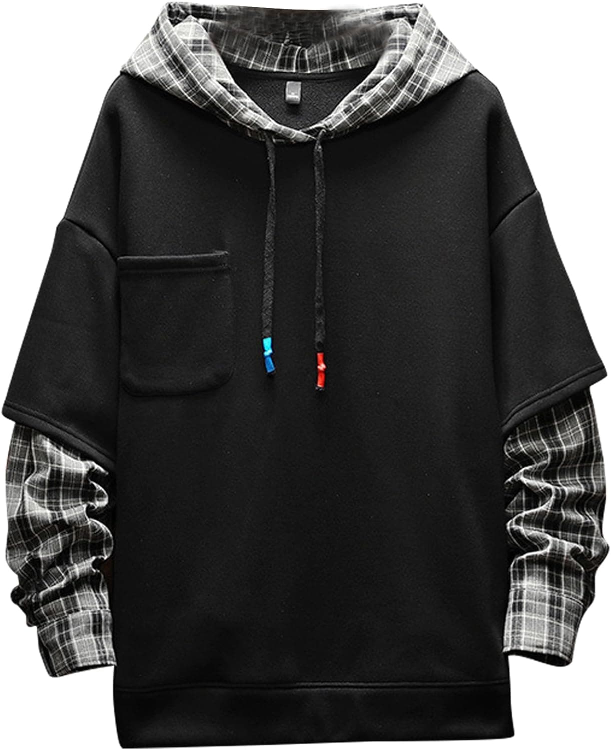 Moshtashio Kapuzenpullover für Herren Patchwork Hoodie mit Kapuze ⌚