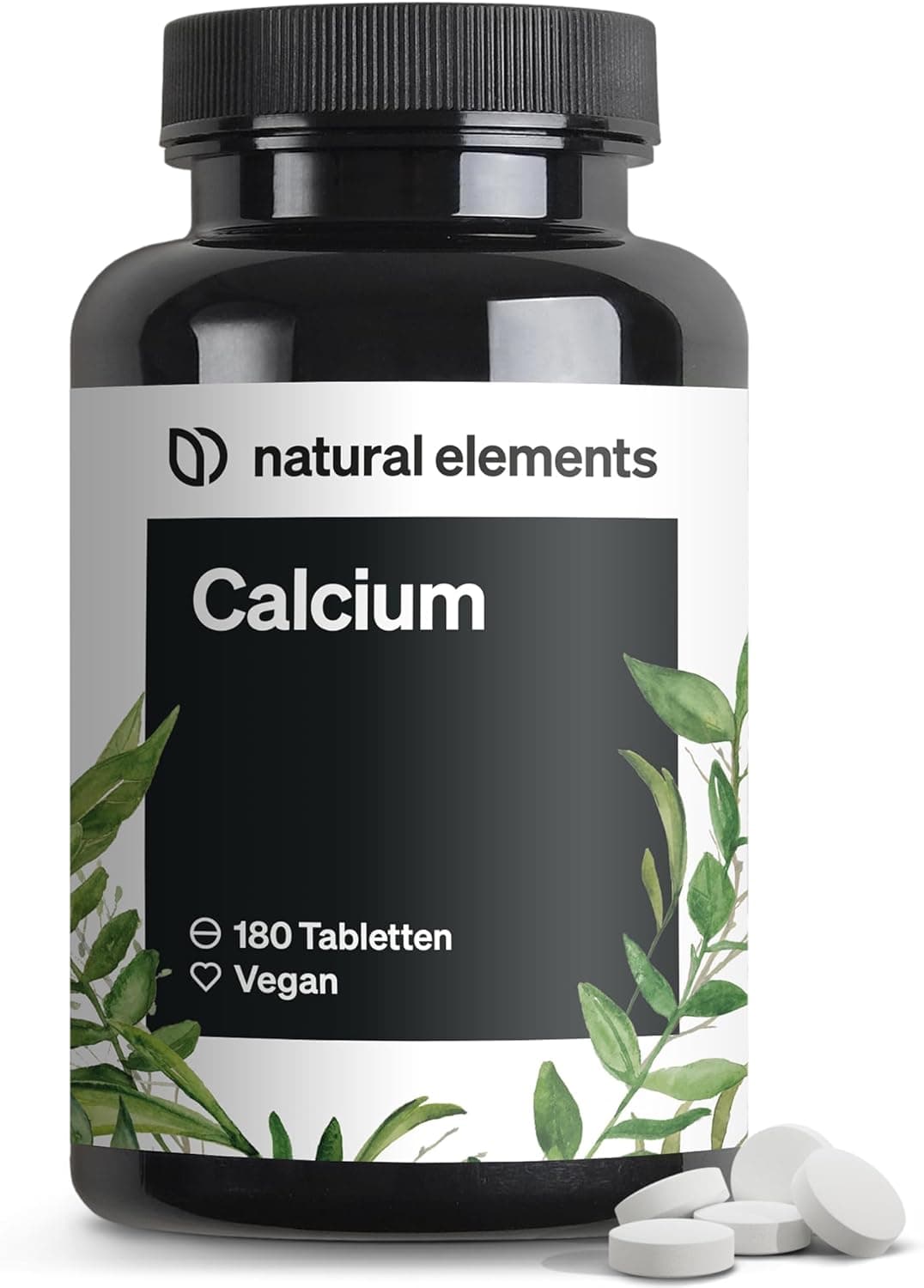natural elements Calcium Tabletten 800 mg Kalzium Tagesdosis 💊