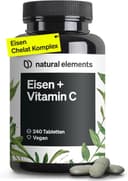 Thumbnail principal de natural elements Eisen 40 mg Tabletten – 240 vegane Eisenpräparate 💊
