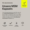 Thumbnail 2 de natural elements MSM Kapseln 1600 mg Tagesdosis ⌚