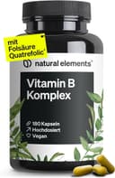 Thumbnail principal de natural elements Vitamin B Komplex 180 Kapseln – Vitamin B12 500 µg 💊