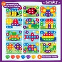 Thumbnail 2 de Nene Toys Holz-Steckspiel für Kleinkinder ab 2 Jahre – Mosaik Steckspiel 📷