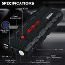 Thumbnail 5 de NEXPOW Starthilfe Powerbank 2000A Spitzenstrom 🚗