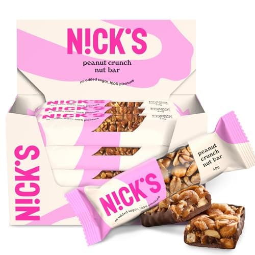 NICKS Keto Riegel Peanut Crunch – 180 kcal, 2,9 g Net Carbs 🍫