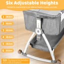 Thumbnail 2 de NIKYJM Beistellbett Baby 3 in 1 mit Höhenverstellung ⌚