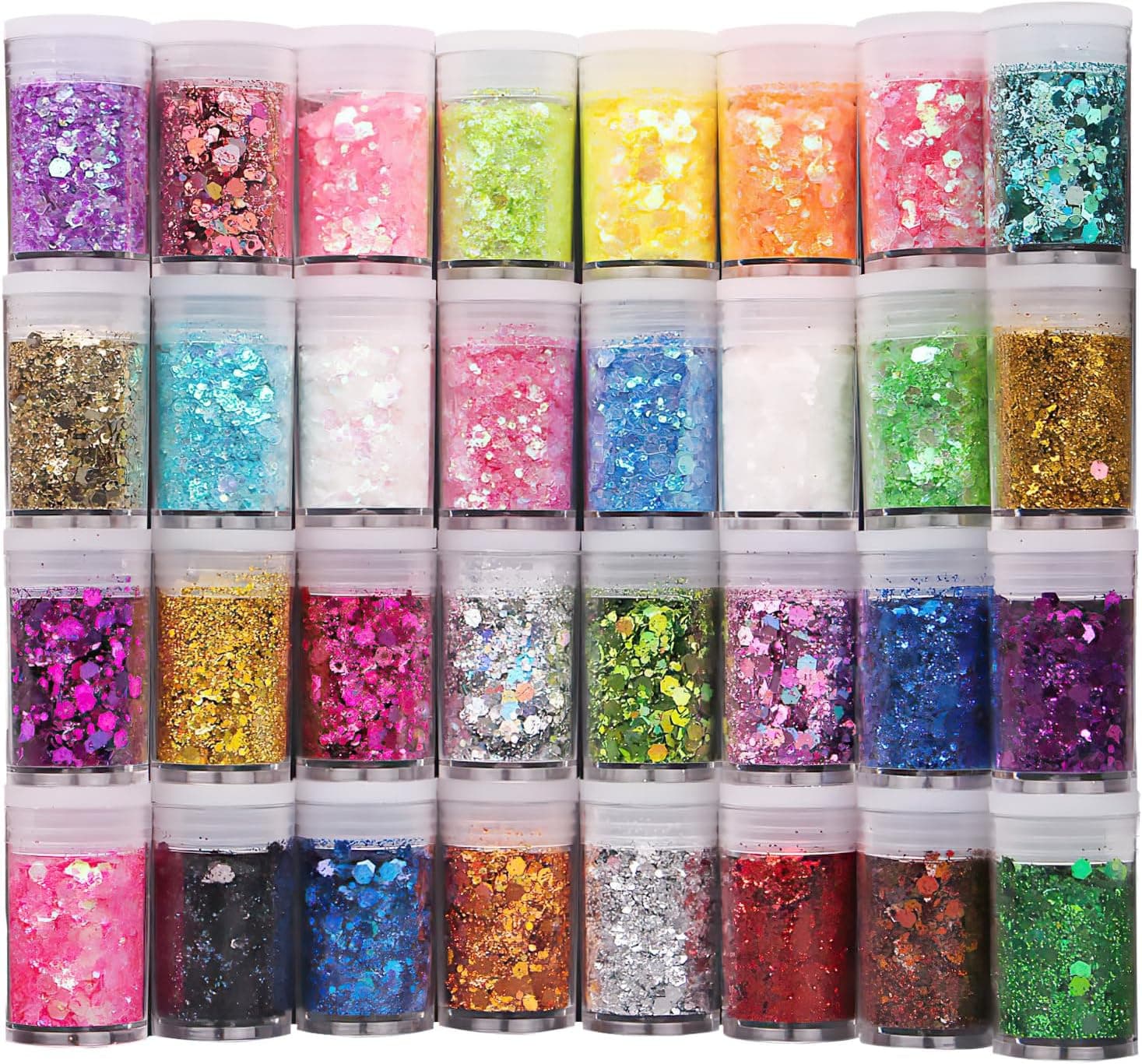 Nuangoo 32-teiliges Glitzerpulver-Set zum Basteln ✨