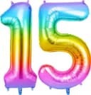 Thumbnail 3 de OFFCUP Luftballon Zahl 16, 101 cm rosa 🎈