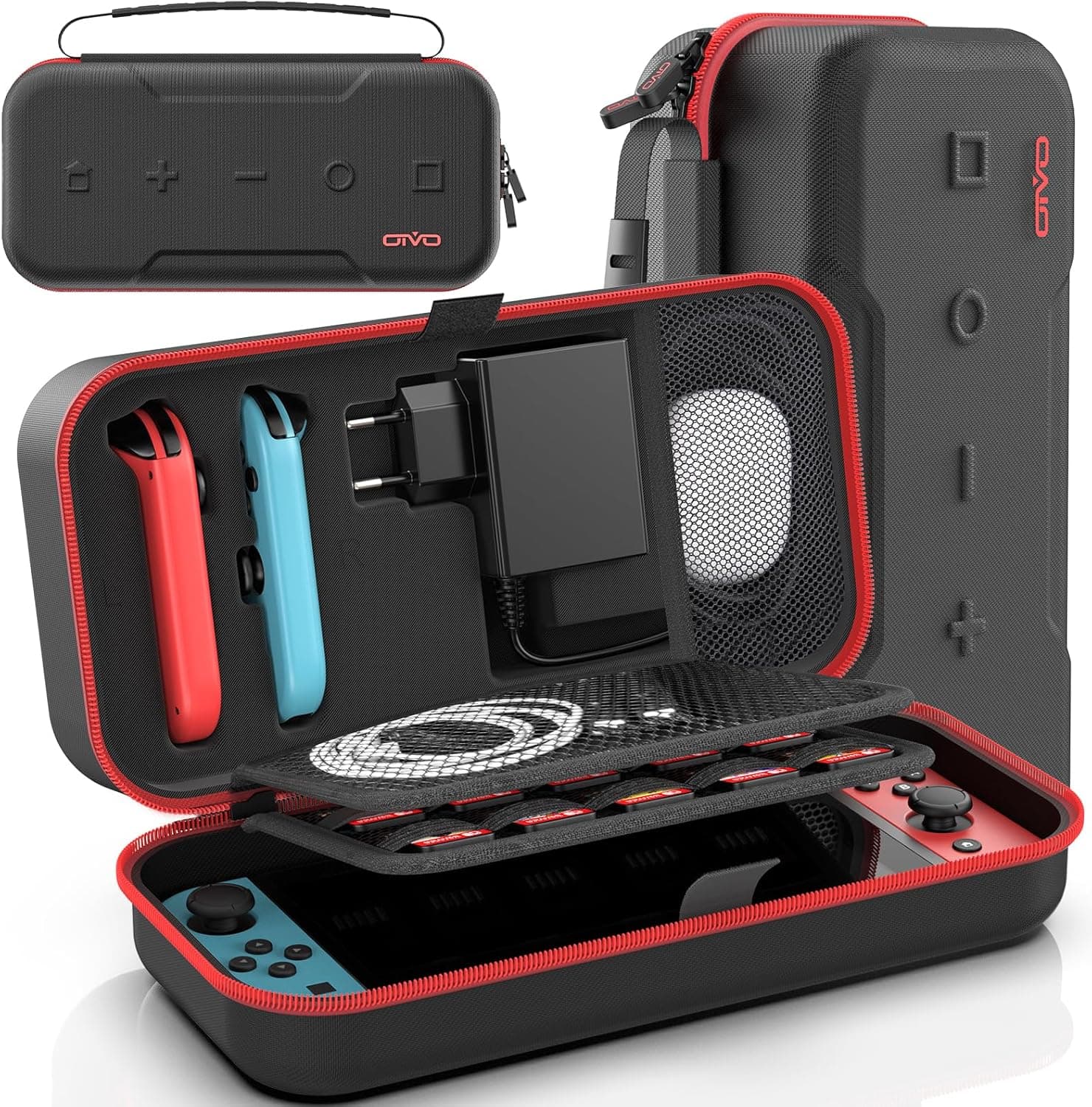 OIVO Switch Tasche für Nintendo Switch OLED, 20 Spiele Aufbewahrung 🎮