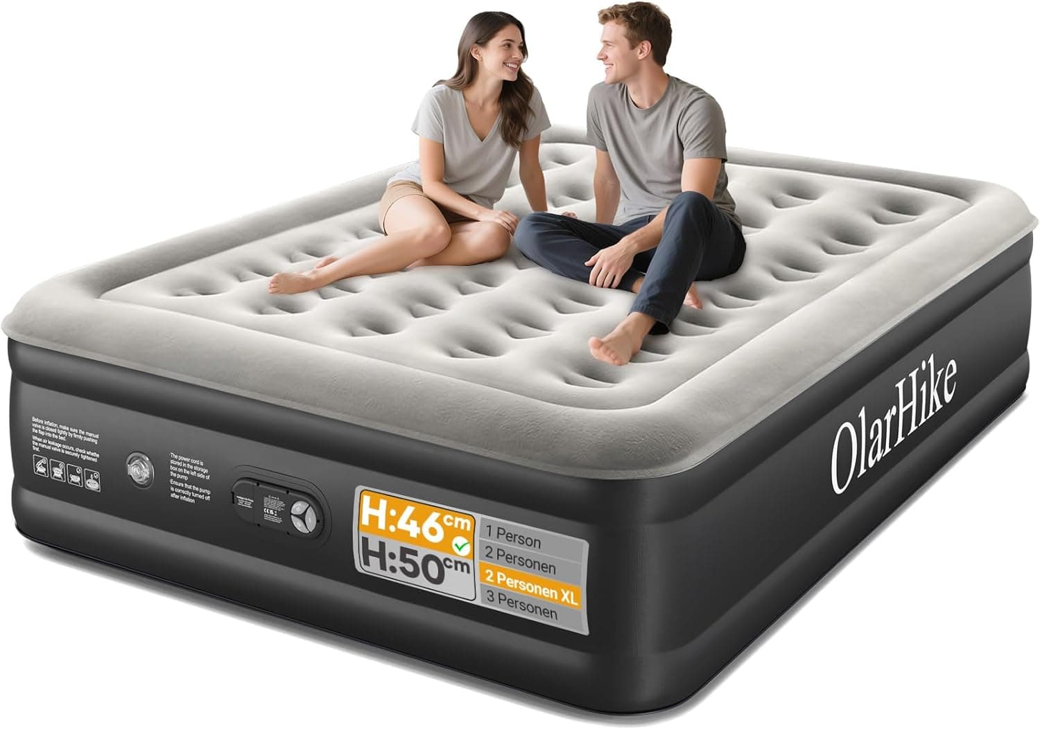 OlarHike Selbstaufblasbare Luftmatratze 203×152×46 cm 🛏️