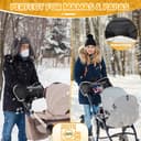 Thumbnail 5 de Orzbow Kinderwagen Handwärmer mit Lammfellfutter 🧤