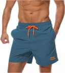 Thumbnail 1 de Ougelebo Badehose Herren mit Reißverschlusstasche Schnelltrocknend 🩳