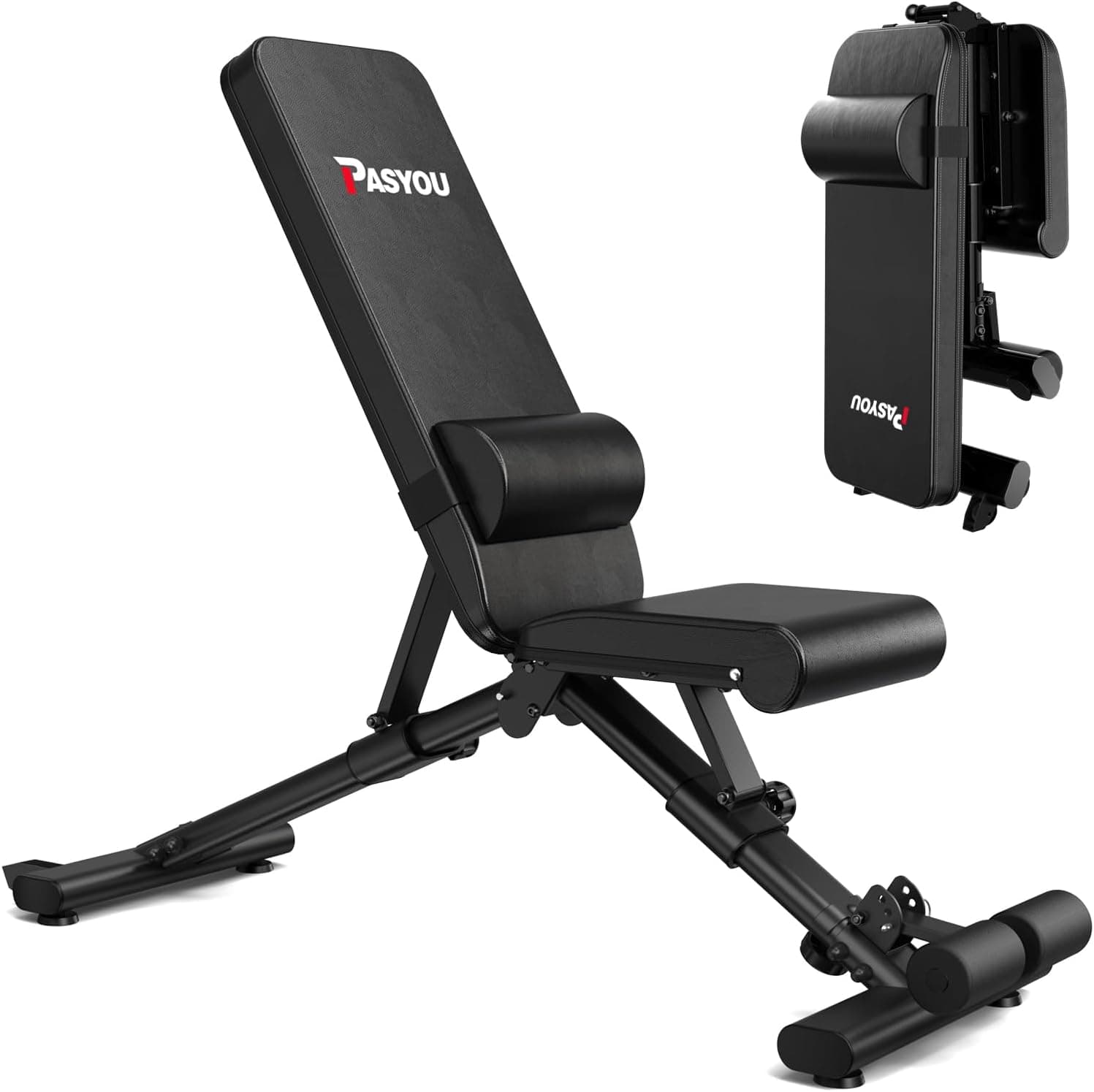 PASYOU Verstellbare Hantelbank 90° Multifunktional 400 kg 💪️