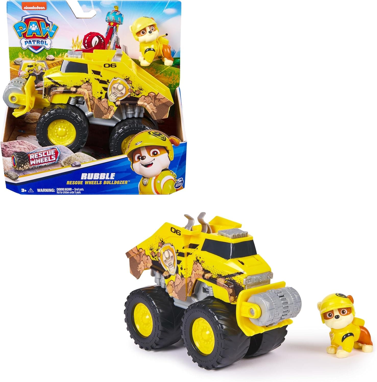 PAW PATROL Rescue Wheels Rubbles Bulldozer Spielzeug 3 Jahre ⌚
