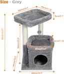 Thumbnail 1 de PAWZ Road Kleiner Katzenbaum mit Sisal, mehrstöckig 🐱