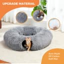 Thumbnail 5 de PAWZ Road Plüsch Katzentunnel Grau – Katzenspielzeug 🐱