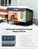 Thumbnail 1 de pecute Katzenhöhle L mit Heizkissen – isoliertes Katzenhaus ⌚