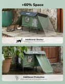 Thumbnail 4 de pecute Katzenhöhle L mit Heizkissen – isoliertes Katzenhaus ⌚