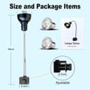 Thumbnail 5 de PewinGo Schildkröte Wärmelampe, Wärmespotlampe für Aquarium Reptil mit 2 UVA UVB Basking Spot Glühbirnen und 360°Schwenkklemme für Schildkröte, Schlange, Eidechse usw, Orangefarbenes Licht
PewinGo Schildkröte Wärmelampe, Wärmespot…