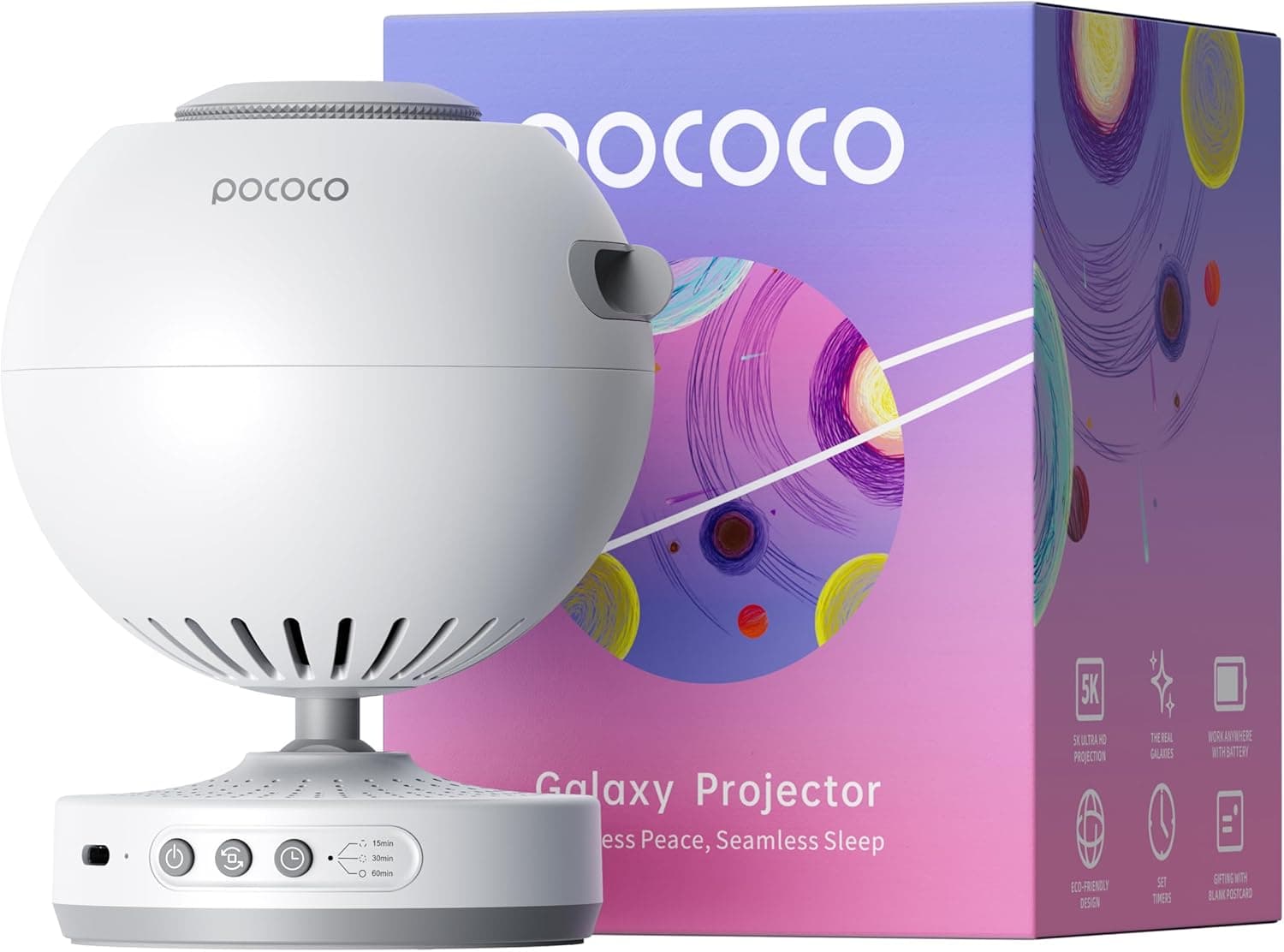 POCOCO Sternenhimmel Projektor LED Galaxy Projektor für Kinder 🌌