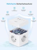 Thumbnail 5 de Power Cube Steckdosenwürfel 8‑in‑1 mit USB 📱