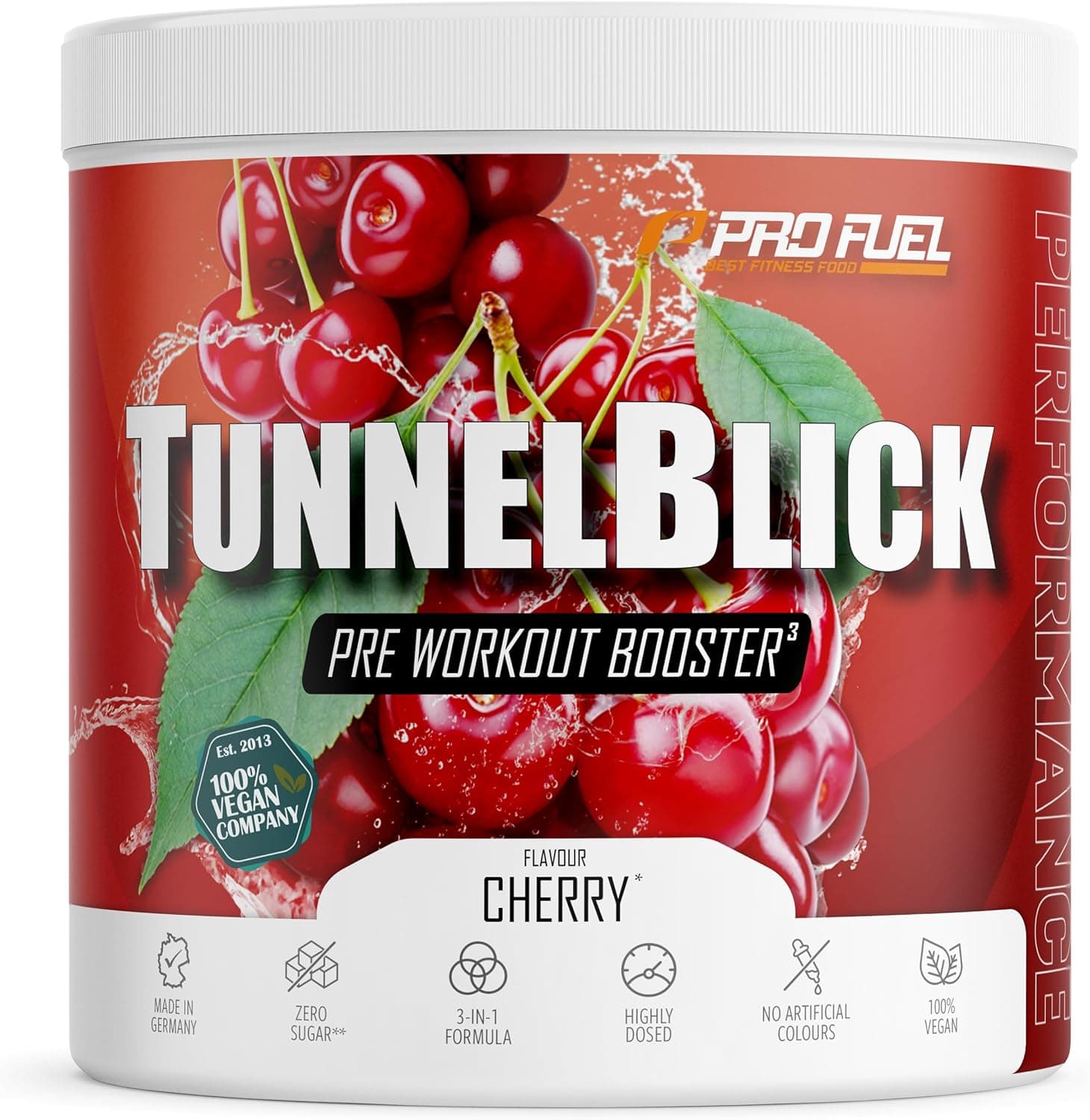 Pre-Workout-Booster³ KIRSCHE 440g - unglaublich lecker - TUNNELBLICK Trainingsbooster³ mit Citrullin, Arginin, Taurin, Koffein, Guarana und Magnesium - optimal hochdosiert - 100% vegan
Pre-Workout-Booster³ KIRSCHE 440g - unglaubli…