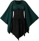 Thumbnail principal de QEKFDOV Renaissance Elfen Kostüm Kleid 3XL ⌚