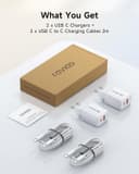 Thumbnail 5 de RAVIAD 20W USB C Ladegerät 2er Pack mit 2-Port ⌚