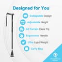 Thumbnail 1 de Rehand Alle Gelände Gehstock faltbar & mobilitätshilfe ⌚