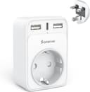 Thumbnail principal de Reiseadapter UK Typ G mit 2×USB + USB‑C ⌚