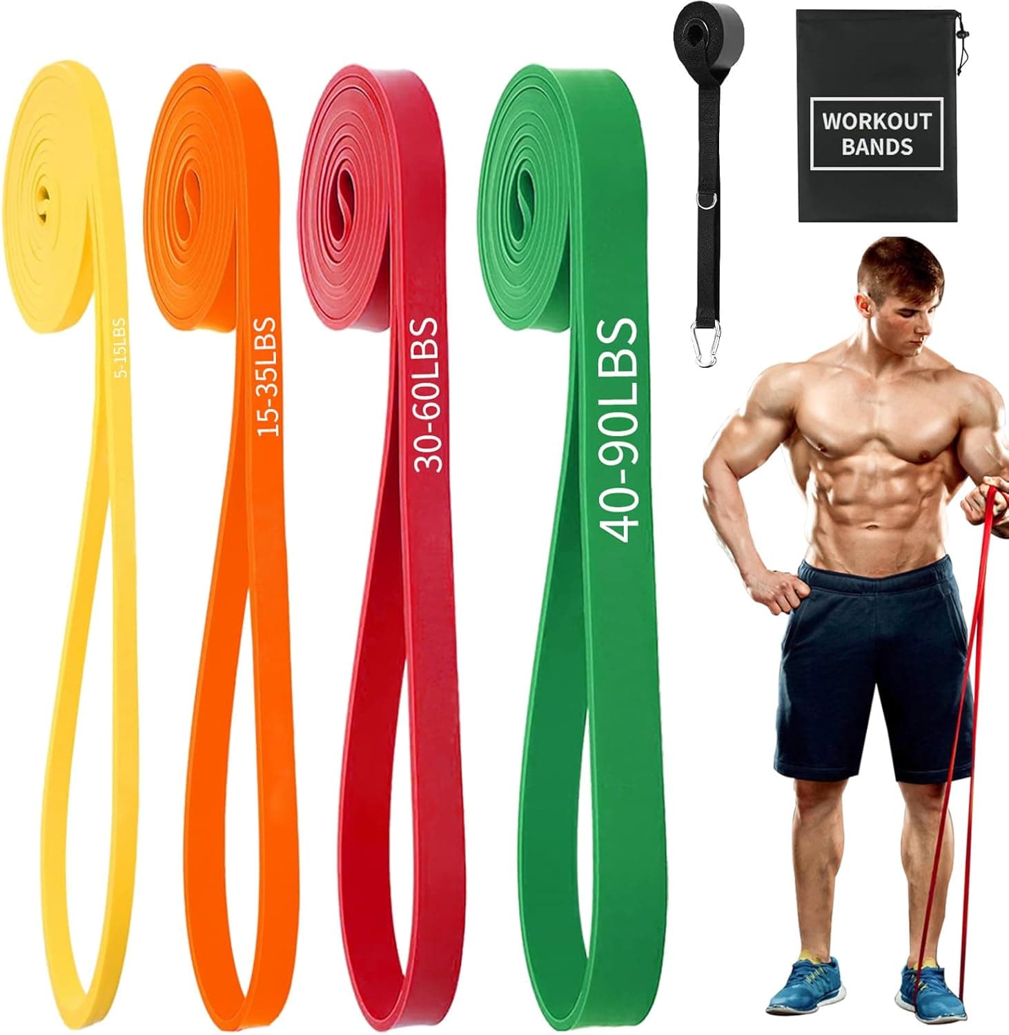 Resistance Bands Set Widerstandsbänder 4er Set 🎯