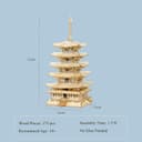 Thumbnail 6 de Rolife Five-Storied Pagode Holzpuzzle – 3D Modellbau 📷