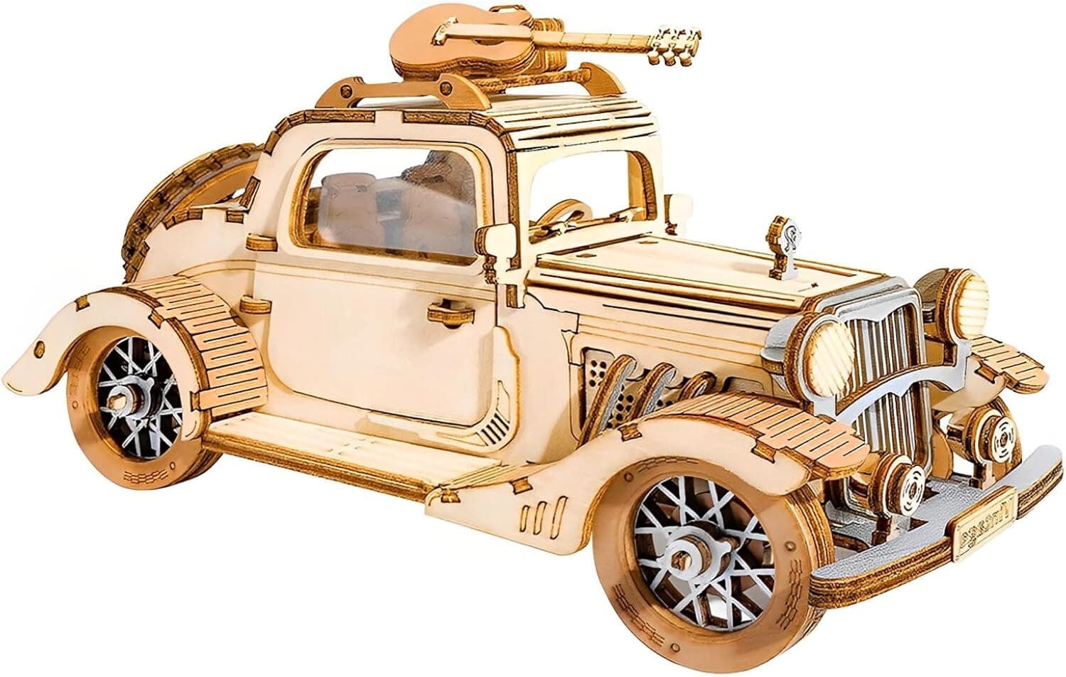 Rolife Vintage Auto 3D-Holzpuzzle Modellbausatz 🚗