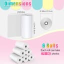 Thumbnail 1 de 6 Rollen Thermopapier Kinderkamera Hikkon ⚙️