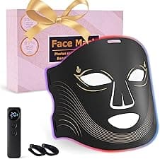 Rotlichtlampe LED Maske – 4-Farben-Lichttherapie 240 LEDs ⌚